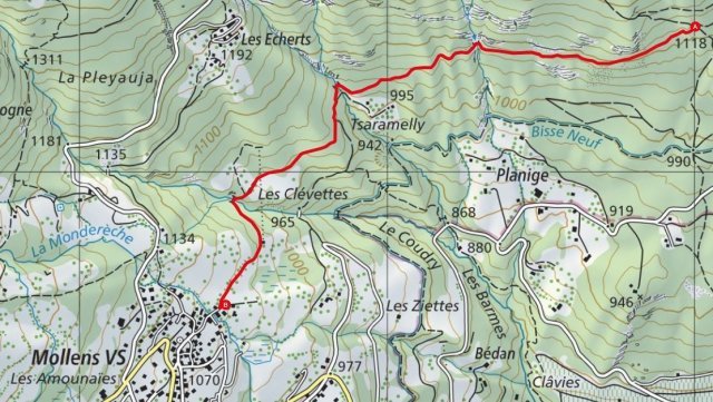 Fermeture momentanée du Sentier des Clévettes